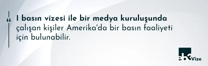 amerika basın vizesi
