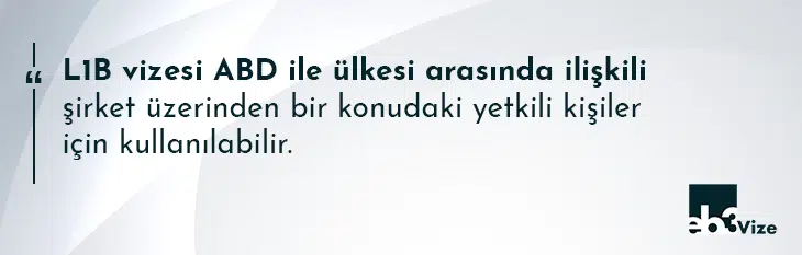 amerika şirket uzmanı vizesi