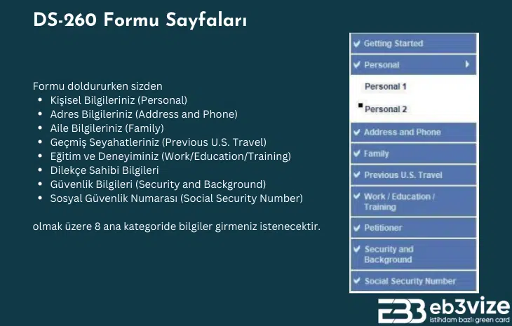 ds 260 formu doldurma