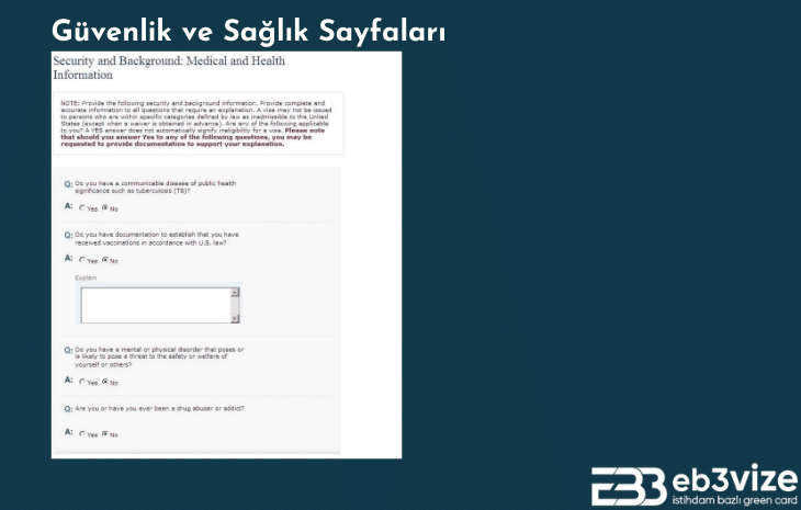 green card için ds 260 formu