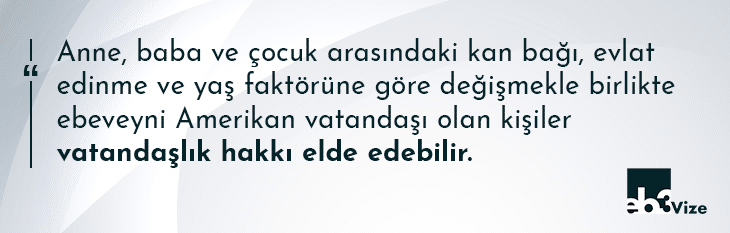 aile yoluyla amerika vatandaşlığı