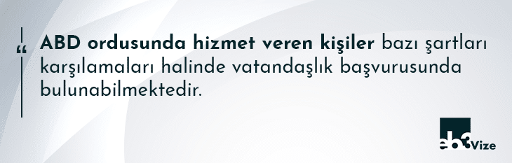 amerikan ordusuna katılarak vatandaşlık