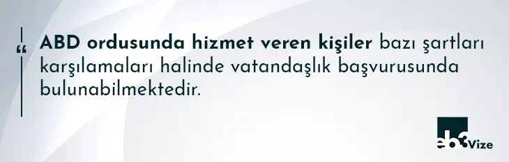 amerikan ordusuna katılarak vatandaşlık